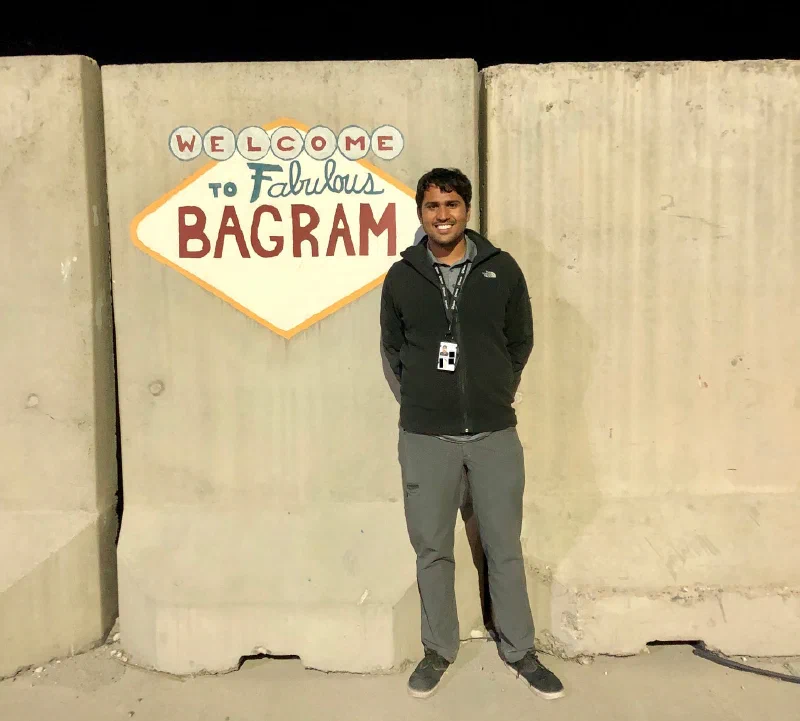 Me forward deployed in Bagram Airfield, Afghanistan.